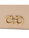 Gancini Compact Wallet Pink - SALVATORE FERRAGAMO - BALAAN.