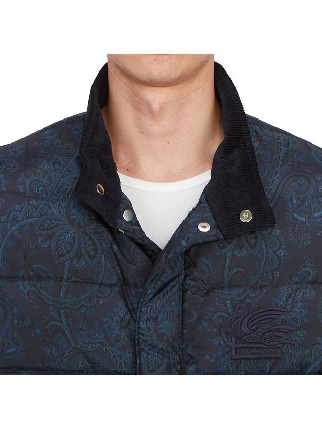 Paisley Padding Vest Navy - ETRO - BALAAN 9