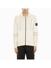 Reflective Jacquard Knit Zip-up Cardigan Ivory - STONE ISLAND - BALAAN 2