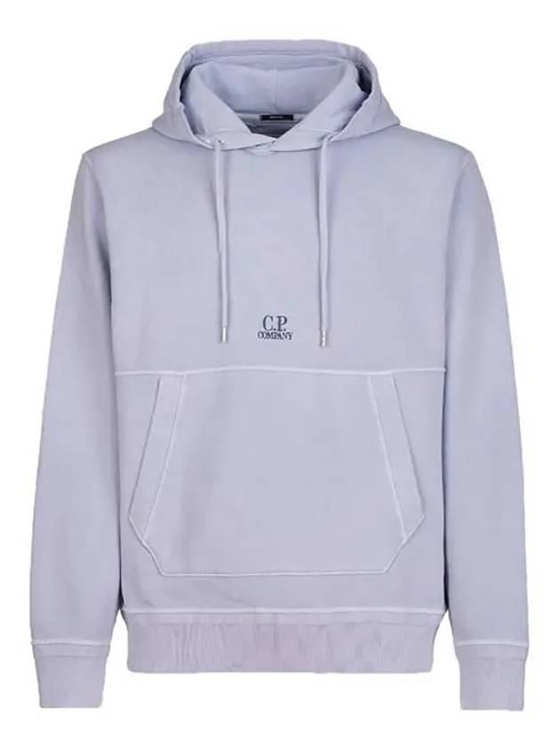 Central Logo Hoodie Cosmic Sky - CP COMPANY - BALAAN 2