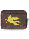 Paisley Pegasus Zip Around Half Wallet Brown - ETRO - BALAAN 4