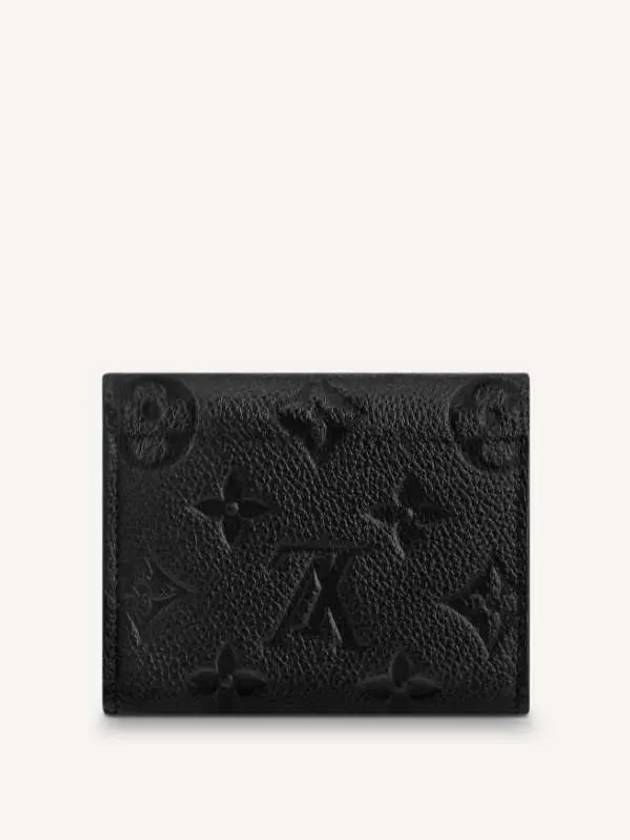 Monogram Empreinte Zoé Tri Fold Half Wallet Black - LOUIS VUITTON - BALAAN.