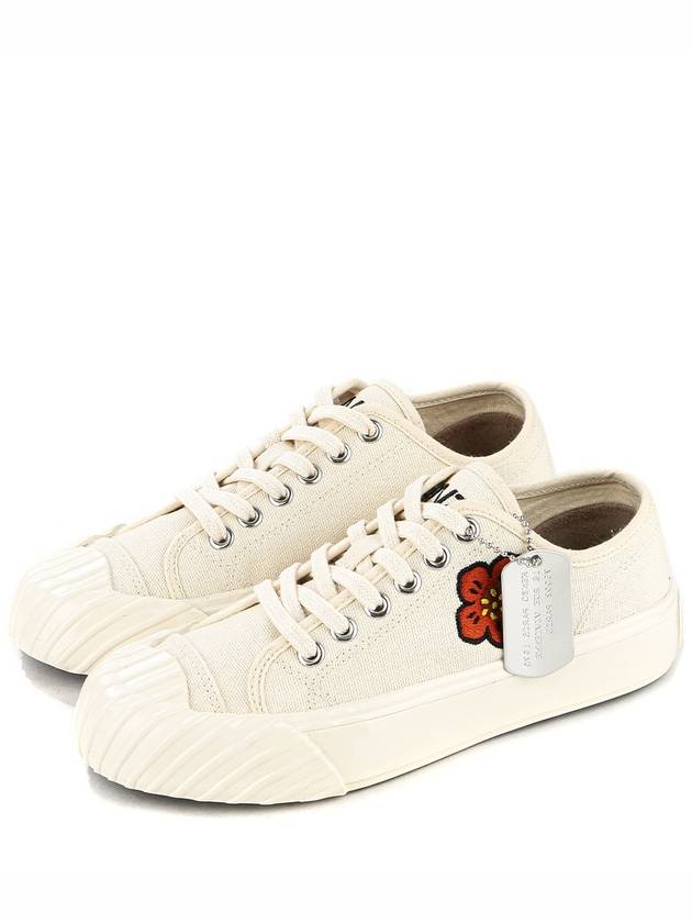 Shool Boke Flower Low Top Sneakers Cream - KENZO - BALAAN 2