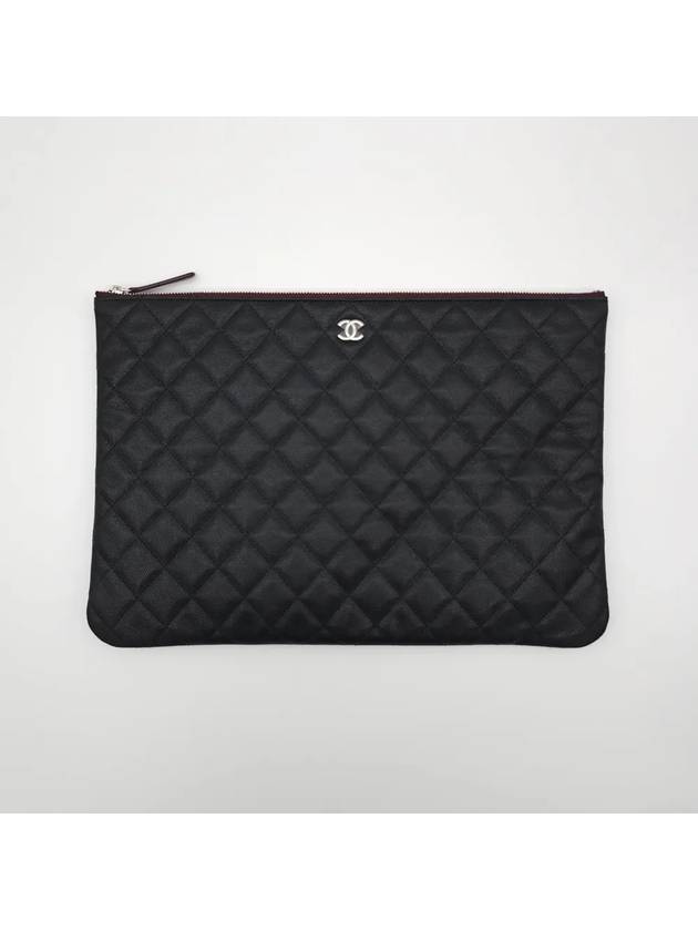 Classic Clutch New Medium Large Caviar Black Silver A82545 A82552 - CHANEL - BALAAN 5