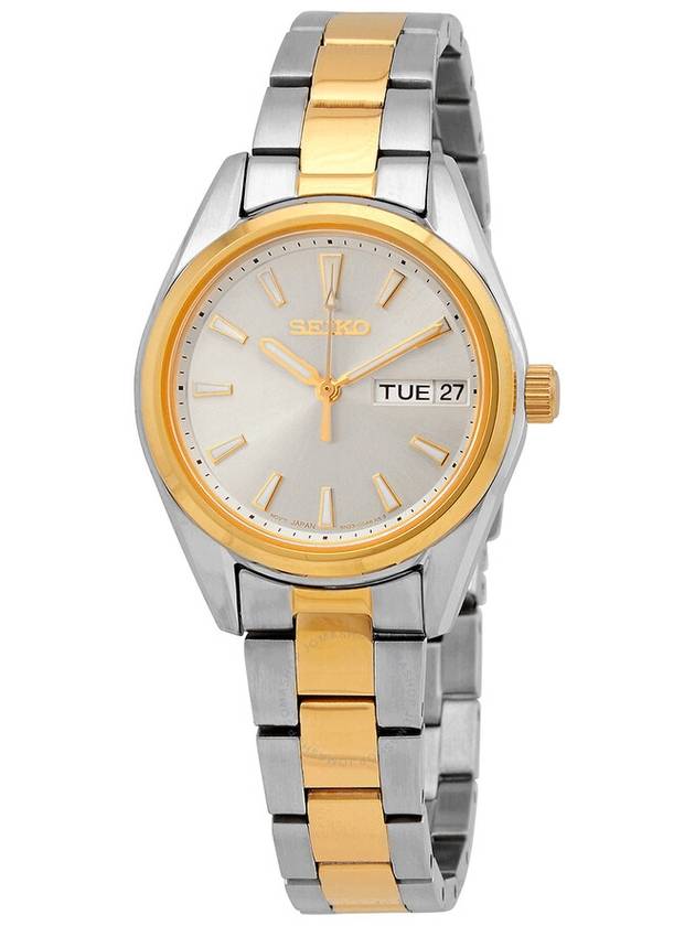 Seiko Neo Classic Quartz Gold Dial Two-tone Ladies Watch SUR354P1 - SEIKO - BALAAN 1