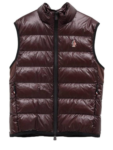 Down vest dark brown - MONCLER - BALAAN 1