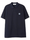 Compass Patch Short Sleeve Polo Shirt Navy - STONE ISLAND - BALAAN 2