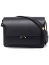 Saffiano Trunk Medium Shoulder Bag Black - MARNI - BALAAN 2