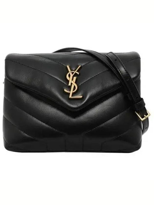 Loulou Toy Matelasse Shoulder Bag Black - SAINT LAURENT - BALAAN 2