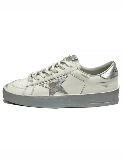 Star Dan Silver Tab Low Top Sneakers White - GOLDEN GOOSE - BALAAN 2