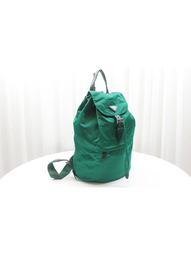 Bella Pocono Nylon Round Backpack Green BZ0032 - PRADA - BALAAN 2