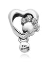 sparkling sole heart pendant dangle charm silver - PANDORA - BALAAN 4