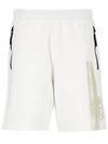 Stone Island logo print elastic waist shorts - STONE ISLAND - BALAAN 1