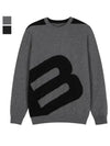 B LOGO POINT WIND BLOCK ROUND NECK SWEATERBDWMSW54 - BALLISTIC - BALAAN 4