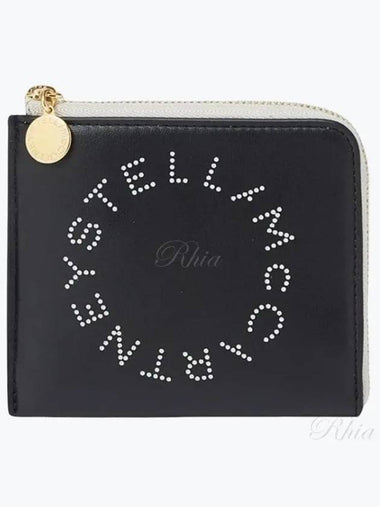 Stella McCartney logo zipper card holder 700253 W8856 1000 - STELLA JEAN - BALAAN 1