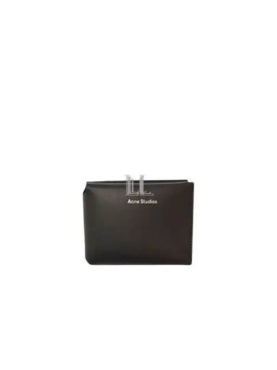 Tri-Fold Logo 3-Fold Card Wallet Black - ACNE STUDIOS - BALAAN 2