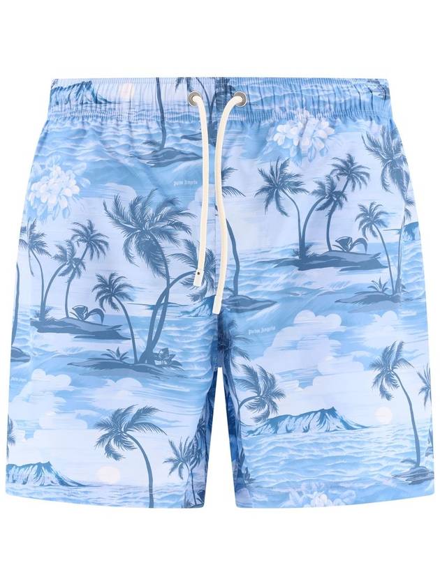 Sunset Graphic Print Swim Shorts PMFD002S24FAB0034949 - PALM ANGELS - BALAAN 2