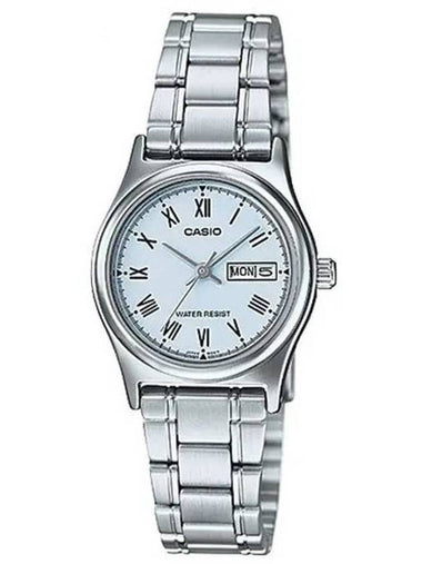 Metal Roman Numerals Analog Watch Silver - CASIO - BALAAN 1