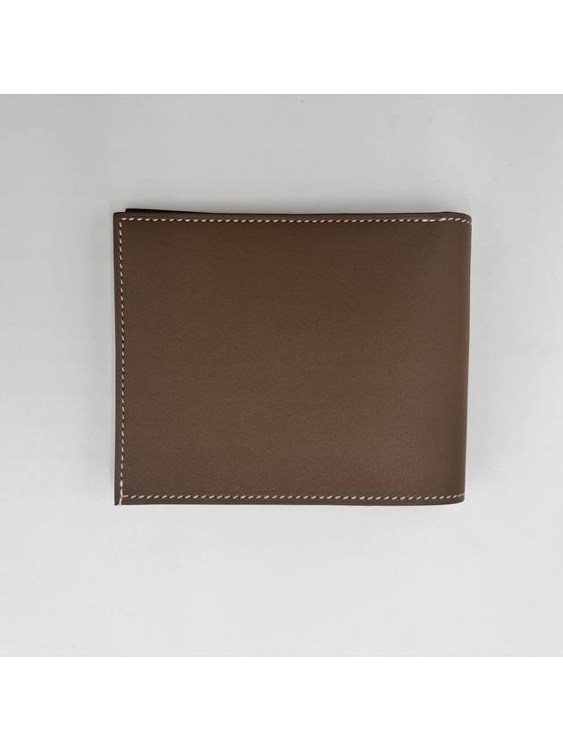 Citizen Twill Compact Card Wallet Brown - HERMES - BALAAN 3