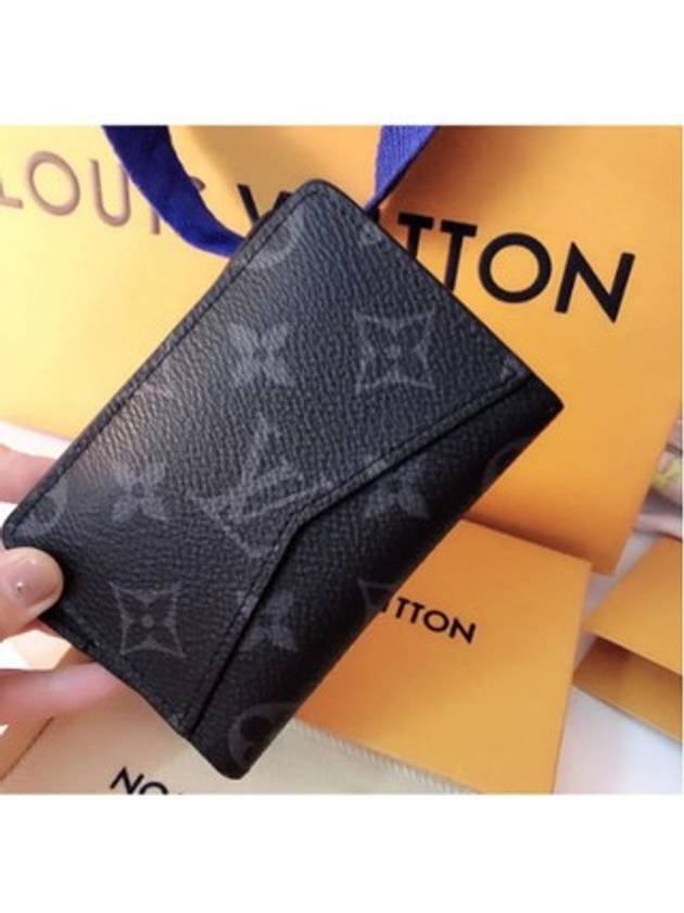 Pocket Organizer Monogram Card Wallet Black - LOUIS VUITTON - BALAAN 3