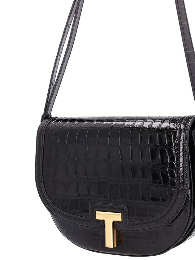 SHINY STAMPED CROCODILE LEATHER WALLIS CROSSBODY BAG - TOM FORD - BALAAN 3