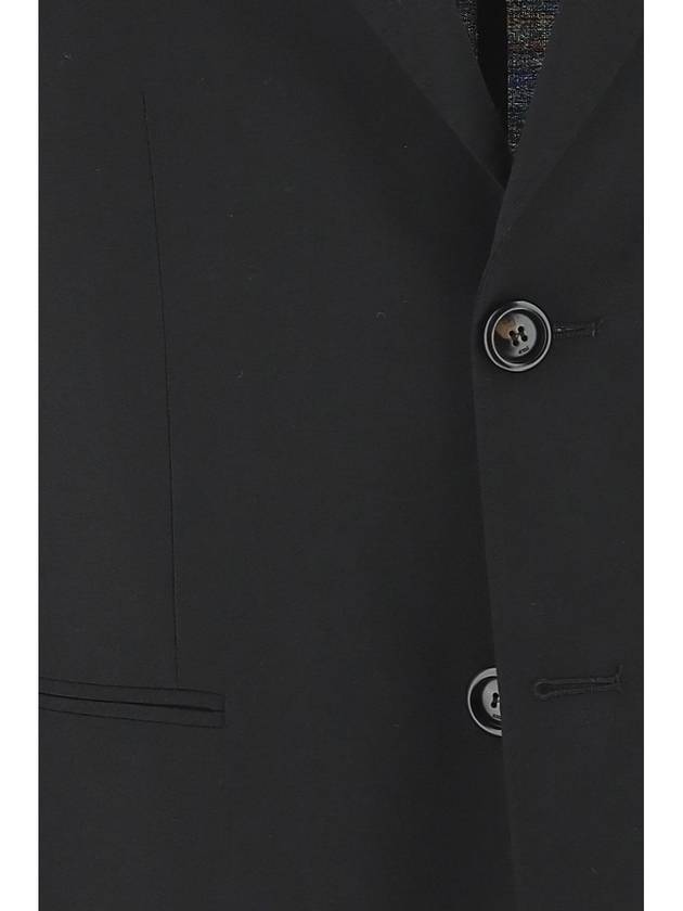 Two Button Blazer Jacket Black - AMI - BALAAN 3