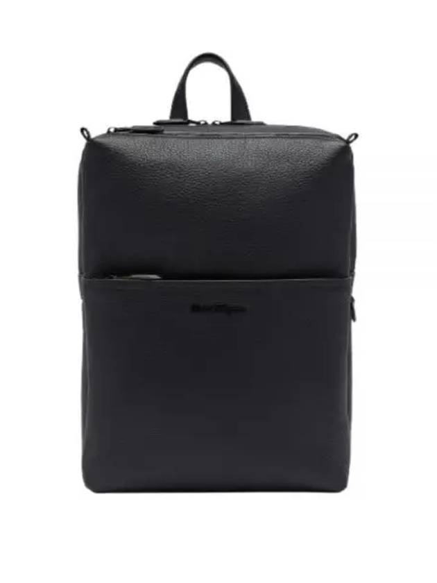 Signature Logo Backpack Black - SALVATORE FERRAGAMO - BALAAN 2