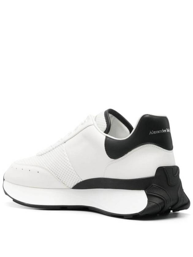 24FW Sneakers 796138 WIDNQ 9089 WHITE BLACK - ALEXANDER MCQUEEN - BALAAN 4