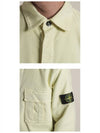 Wappen Patch Two Pocket Shirt Jacket Yellow - STONE ISLAND - BALAAN 6