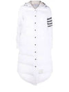 Downfilled Ripstop Classic 4 Striped Hoodie Down Long Padding White - THOM BROWNE - BALAAN 2