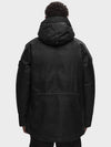 44736 Diagonal Wind Resistant Nylon Down Parka Black - STONE ISLAND - BALAAN 4