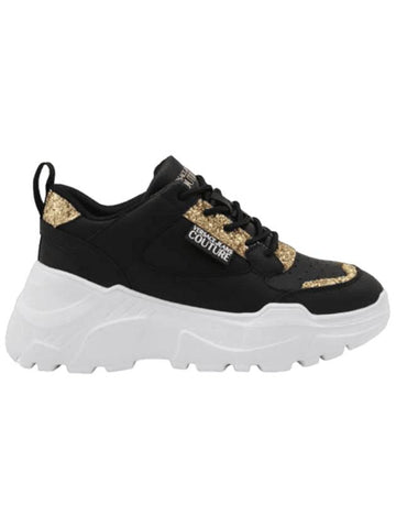 Speed Track Low Top Sneakers Black - VERSACE - BALAAN 1