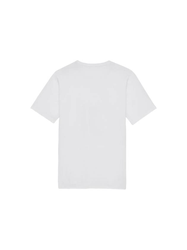 Rive Gauche Short Sleeve T-Shirt White - SAINT LAURENT - BALAAN 3