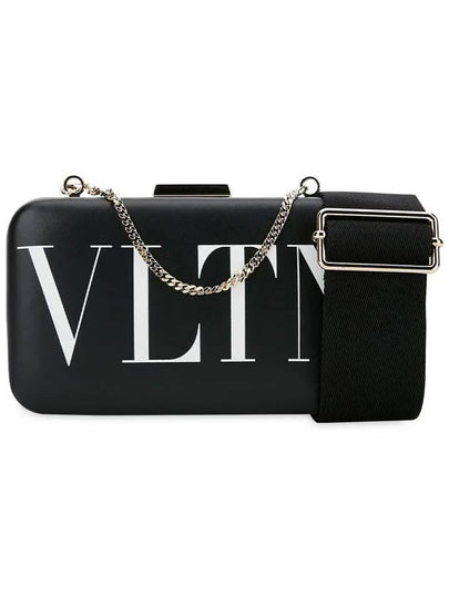 Women's VLTN Logo Cross Bag Black - VALENTINO - BALAAN 2