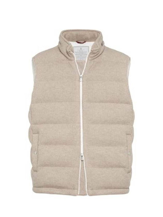 Cashmere padding vest CUC3C54MBEI - BRUNELLO CUCINELLI - BALAAN 1