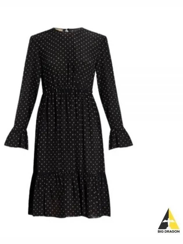 Polka Dot GG Silk Midi Dress Black - GUCCI - BALAAN 2