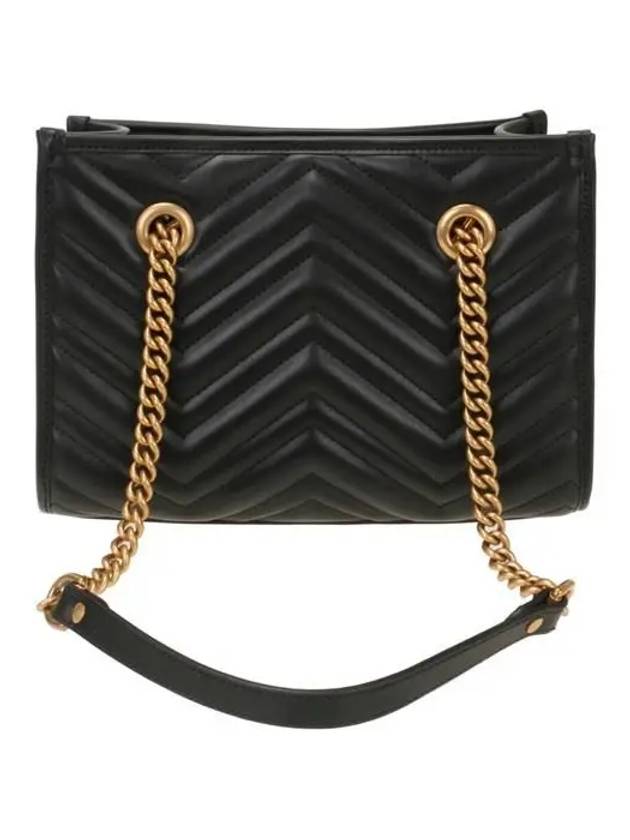 GG Marmont Small Tote Bag Black - GUCCI - BALAAN 4