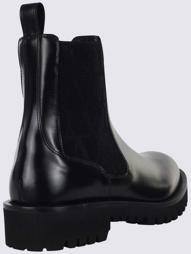 Valentino Garavani Black Leather Boots - VALENTINO - BALAAN 2