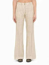 Women's Jacquard Motif Cotton Wide Pants Cream - GOLDEN GOOSE - BALAAN 2