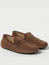 Men's Suede Gommino Driving Shoes Brown - TOD'S - BALAAN 3