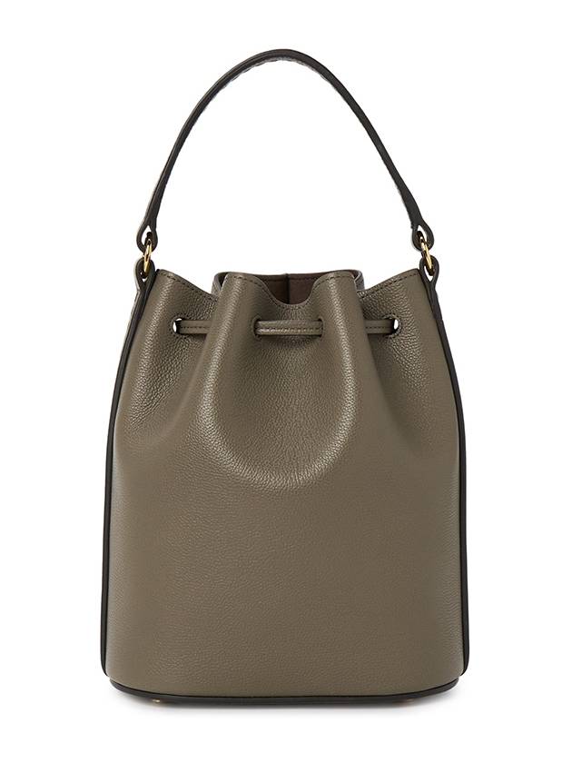 T Timeless Leather Micro Logo Bucket Bag Khaki - TOD'S - BALAAN 4