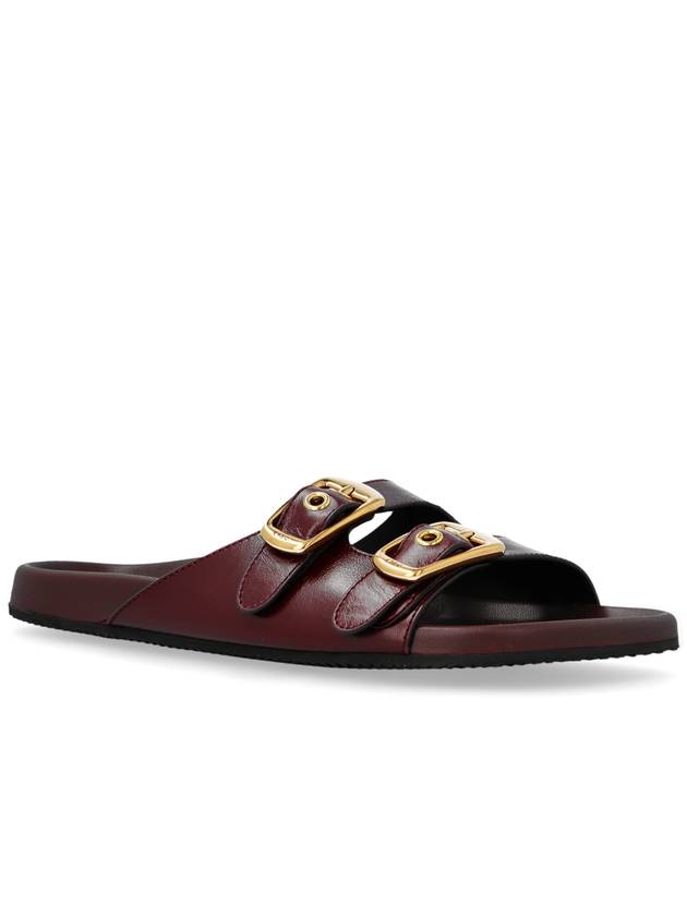 Chloé Polly Slides, Women's, Burgundy - CHLOE - BALAAN 4