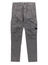 Lens Wappen Garment Dye Utility Cargo Track Pants Grey - CP COMPANY - BALAAN 1