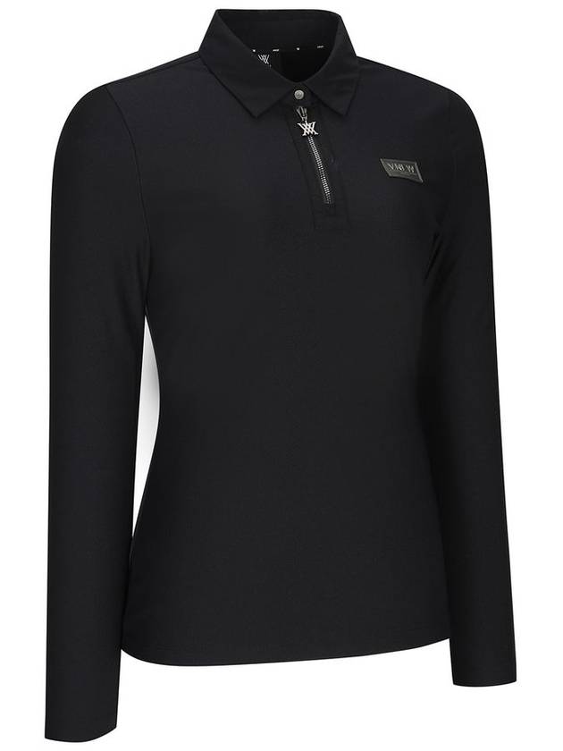 Official W WOVEN MIXED COLLAR L TS BK - ANEWGOLF - BALAAN 3