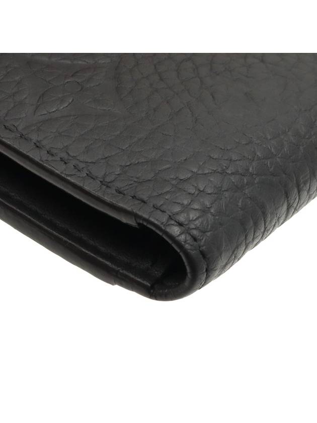 Black Taurillon Empreinte Leather Pocket Organizer Card Holder - LOUIS VUITTON - BALAAN 7