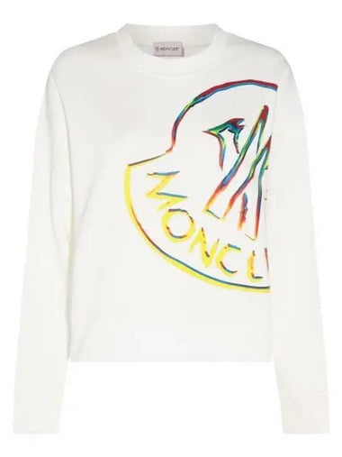 8G00030 899TR 033 Logo Printing Sweatshirt - MONCLER - BALAAN 1