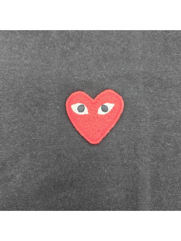 Play Red Heart T Shirt Black AZ T108 051 1 - COMME DES GARCONS - BALAAN 4