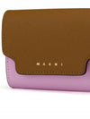 Saffiano Leather Card Wallet Brown - MARNI - BALAAN 4