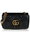 GG Marmont Matelasse Small Shoulder Bag Black - GUCCI - BALAAN 2