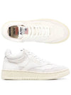 Open Mesh Mid Low Top Sneakers White - AUTRY - BALAAN 4